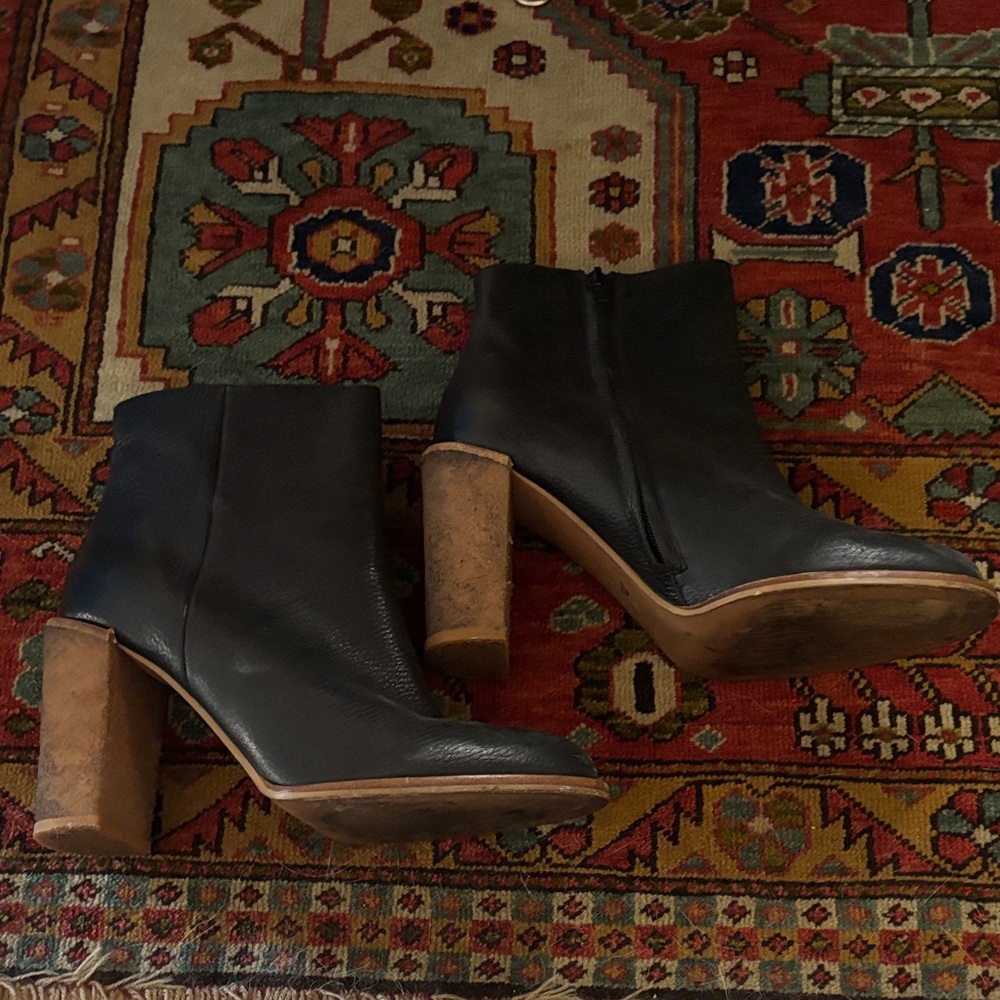 See by Chloe Black Leather Ankle Boots